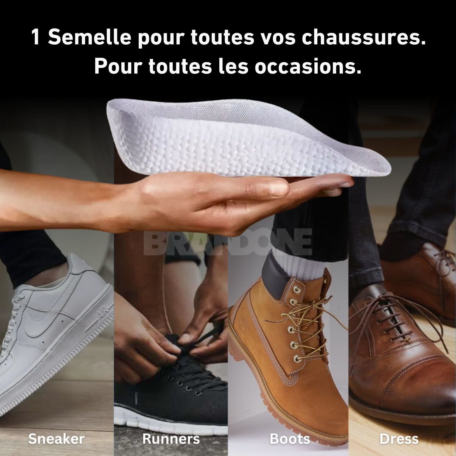 2x Semelle HighPads orthopédique